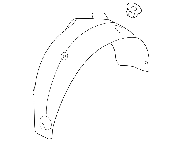 Genuine Hyundai 2018-2020 Kona Kona Electric Wheelhouse Liner 86821-J9000