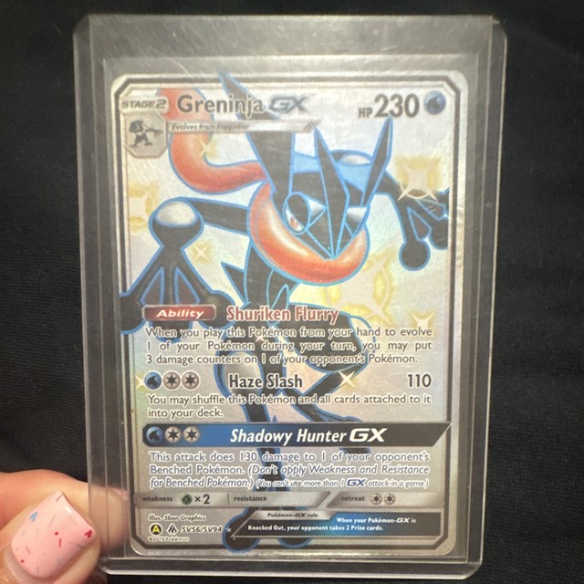 Greninja GX SV56/SV94 Hidden Fates Shiny Vault Full Art Holo 2019 Eng