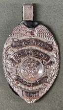 Vintage Obsolete 1960's US Navy Master At Arms ID / USS Mitscher DDG-35