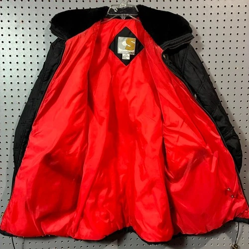 VTG Current Seen Quilted Puffer Winter Coat Men's Size Large image 2