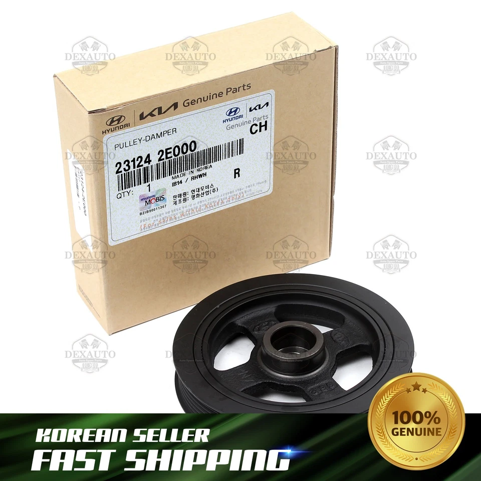 GENUINE 231242E000 Damper Pulley fits Hyundai Elantra 2011-20 Tucson 2014-2018 - Image 4 of 4