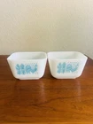 Vintage Pyrex Amish Butterprint #501 Refrigerator Dishes – Set of 2
