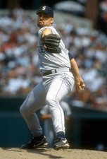 Andy Benes Seattle Mariners pitches v the Baltimore Orioles at an - Old Photo 6