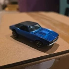 1968 Redline Hot Wheel Custom Camaro Blue with black roof HK