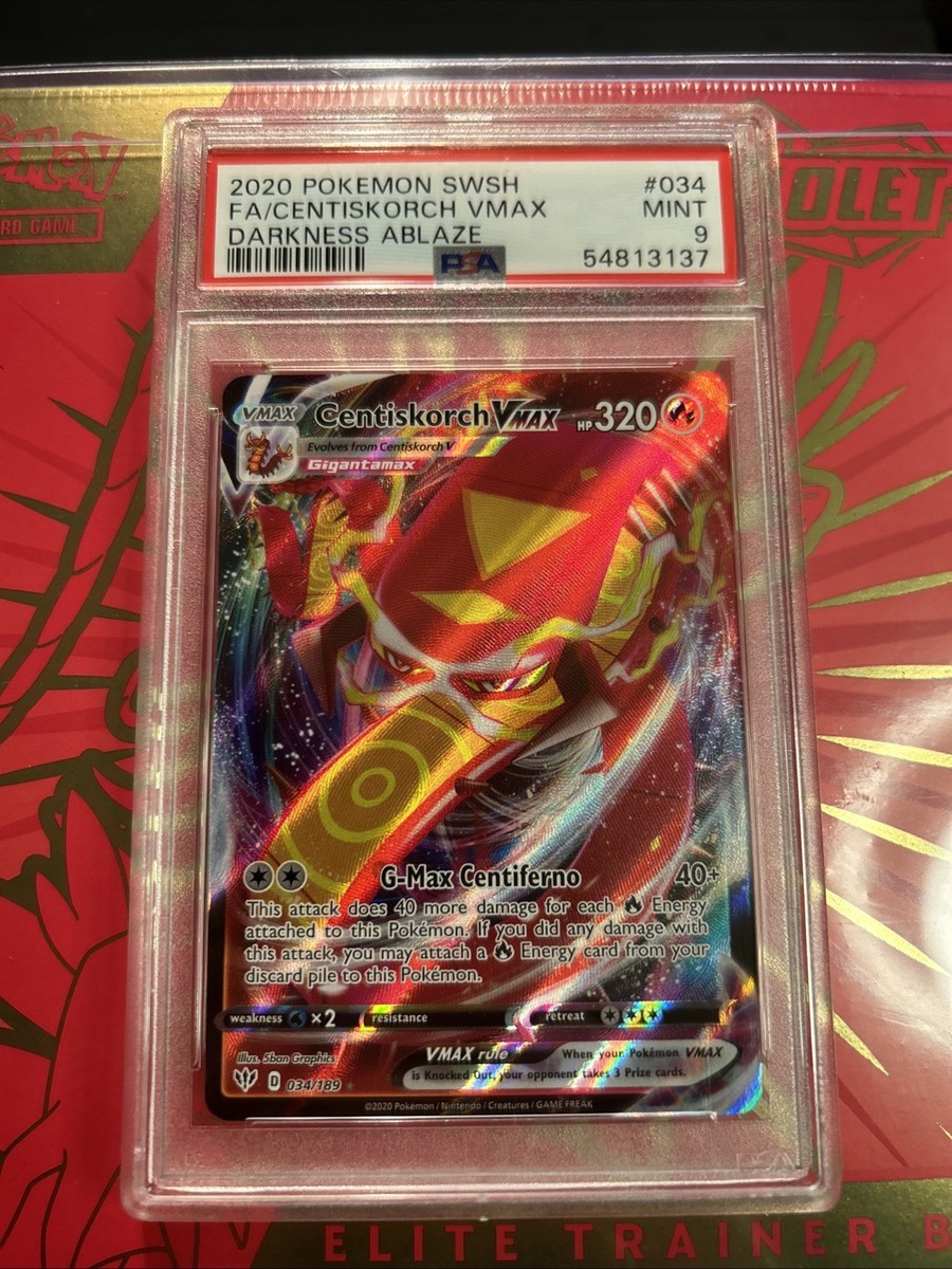 Centiskorch VMAX 034/189 Swsh03: Darkness Ablaze Holo for sale