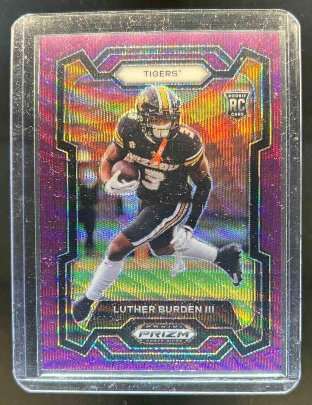 2024 Prizm Draft Picks Luther Burden III RC Purple Wave Rated Prospect #198