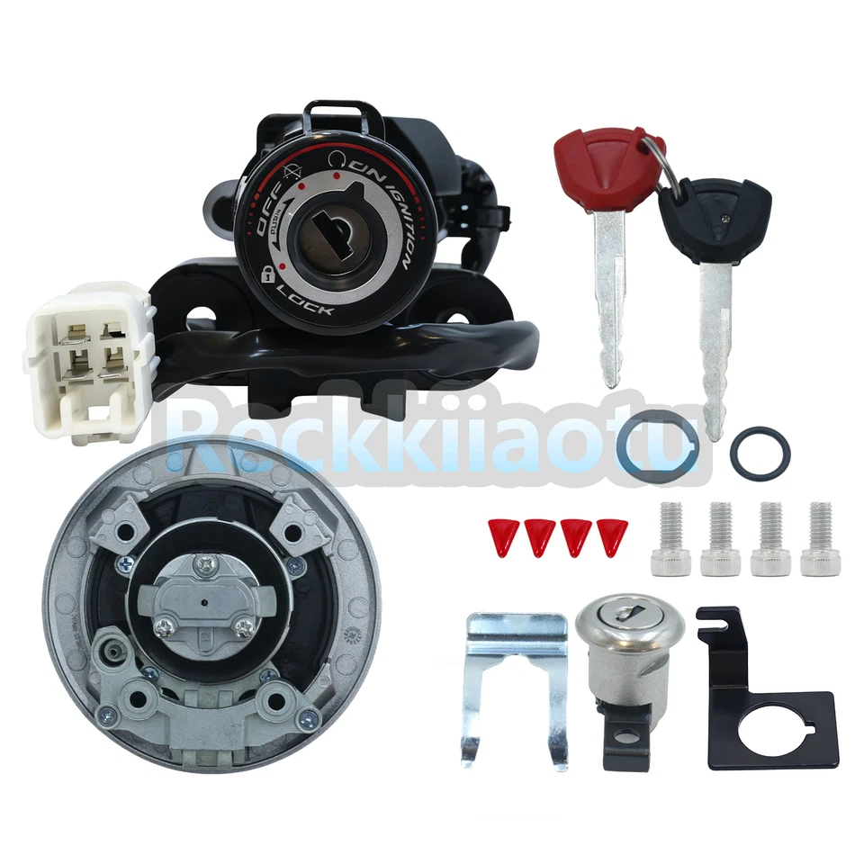 Ignition Switch Lock Gas Cap Fuel Key Set fits For Kawasaki Z800 Z900 2016-2024 - Image 4 of 4