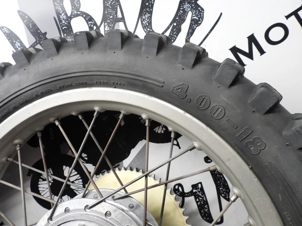 1975 Hodaka Super Rat roda traseira completa #38 2903 - Imagem 3 de 4