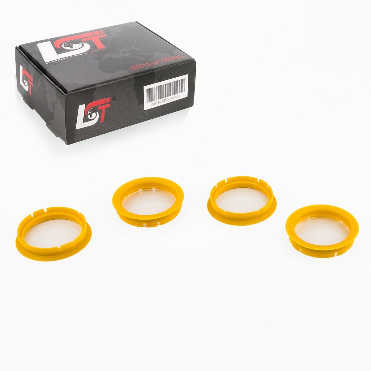 4x Centering Ring Spacer Yellow Alloy Wheels Ø 70,0 - 60,1 MM for VW Lupo Passat