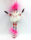 BOMBAY Whimsyments Prissy Ballerina Penguin Whimsical Pink Feathers Ornament IOB — photo 4