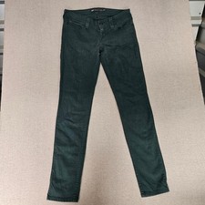 Womens Levis Demi Curve Green Low Rise Skinny Jeans 27x31   Excellent Condition