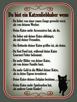 Holzschild 40X30 Cm Du Bist Katzenliebhaber Wenn Deko Geschenk Holz Schild