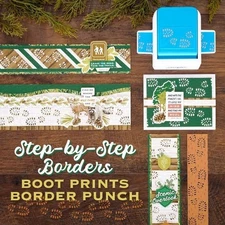 Creative Memories Bootprints Boot Prints Border Punch RETIRED