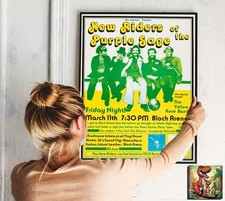 New Riders Of The Purple Sage 1977: Live Konzert Tour Repro Poster - 30"x24"