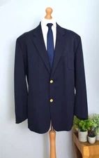 MARGARET HOWELL Navy + Gold Buttons Oversized Jacket Size 44R/46R XL Twill 54/56