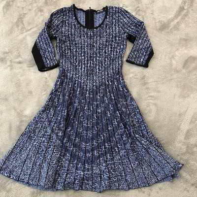 Nic + Zoe Blue Fit and Flare Sweater Dress Women's size SMALL Blue | eBay Nic + Zoe Blue Fit and Flare Sweater Dress Women's size SMALL Blue | eBay