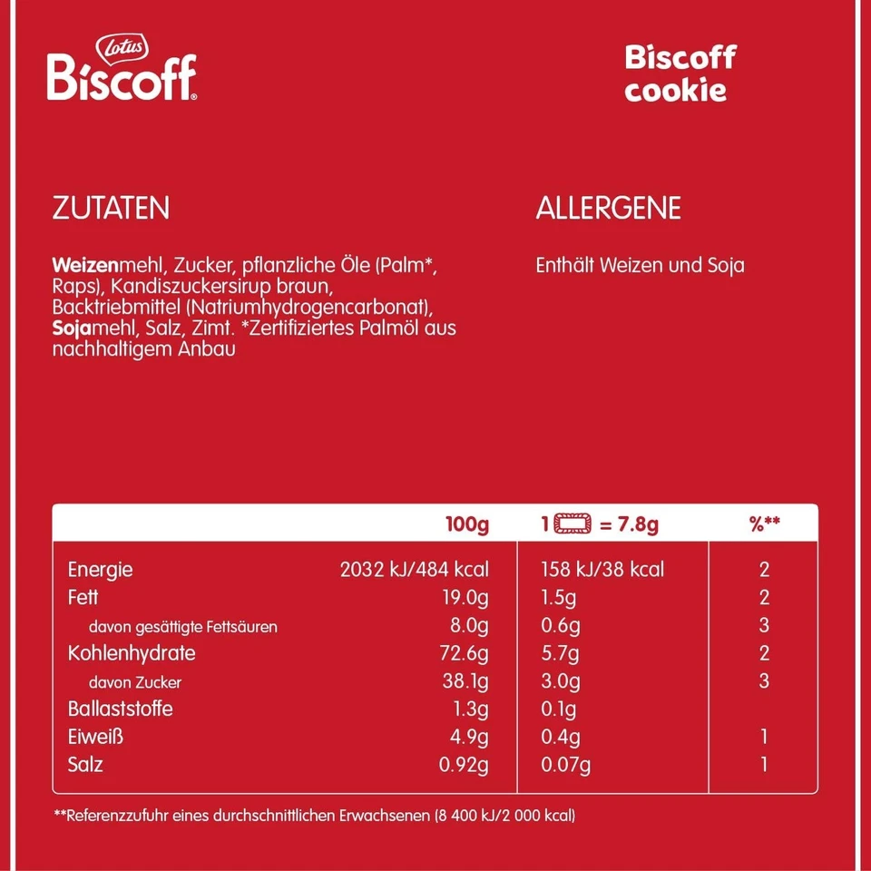 Lotus Biscoff Karamellgebäck Einzeln verpackt Büro Kaffee Vegan 1875g 300er Pack - Bild 2 von 4