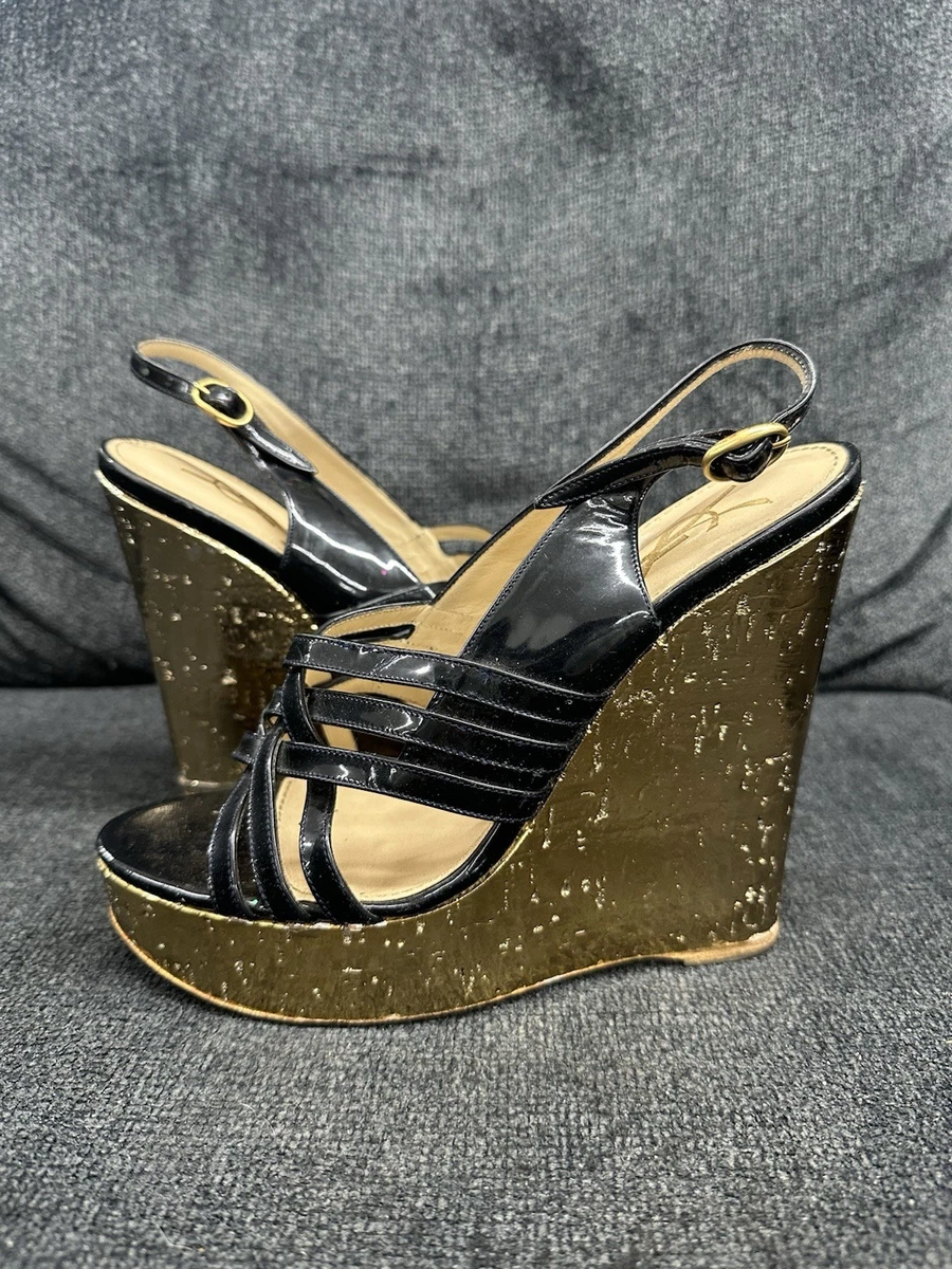 Saint Laurent Wedge Leather Upper Heels for Women for sale | eBay