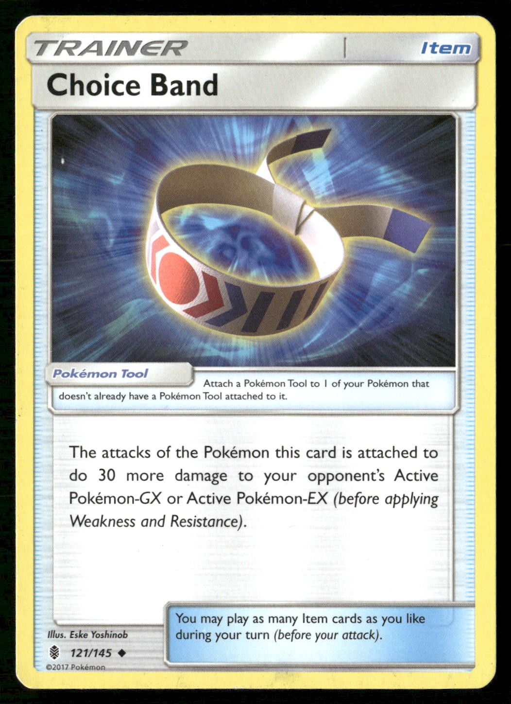 Choice Band 121/145 Uncommon Guardians Rising Pokemon Heavily Played