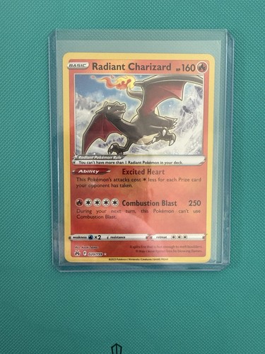 Pokémon TCG Radiant Charizard Crown Zenith Holo Card 020/159 NM