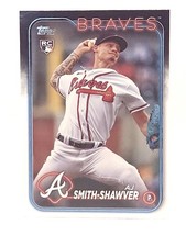 2024 Topps Series 1 - AJ Smith-Shawver #117 (RC) Atlanta Braves ROOKIE CARD . rookie card picture