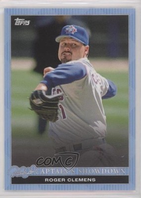 2022 Topps Derek Jeter Call of the Captain Sky Blue 2/150 Roger Clemens #49 00jz