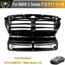 51747200787 For BMW F10 528i 535i FR Shutter Radiator Support Air Duct w/ Motor