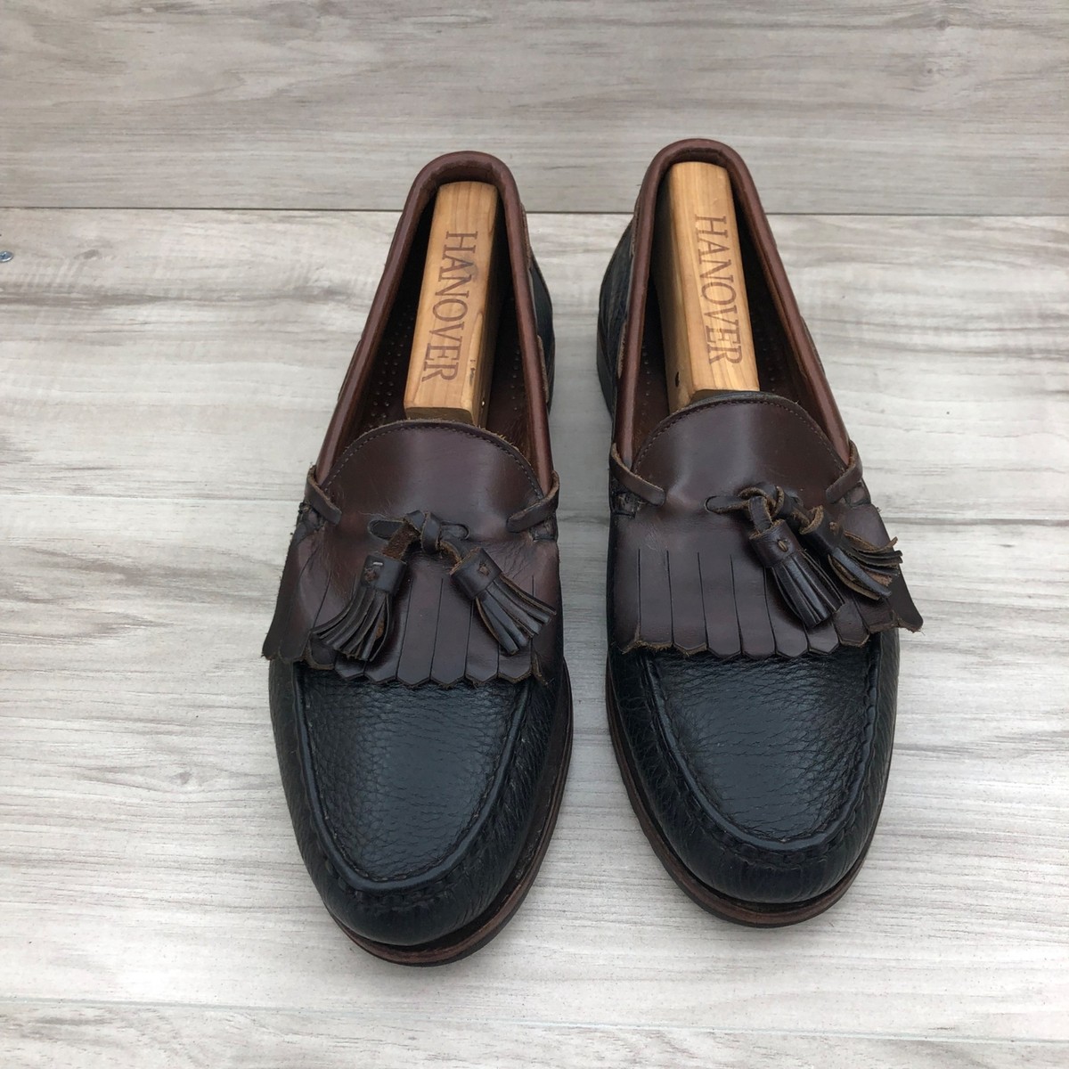 Allen Edmonds Nashua Tassel Loafers Mens 10B Black Brown Leather Dress Casual Allen Edmonds Nashua Men main image 4
