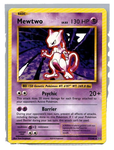 Pokémon TCG Mewtwo XY Evolutions 51/108 Regular Rare | eBay