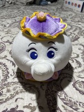 DISNEY STORE Mrs. Potts Beauty and the Beast Tea Pot Plush Authentic Stuffed Toy