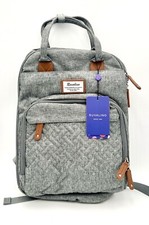 NEW GRAY Diaper Bag Backpack, RUVALINO Multifunction Travel Maternity Baby