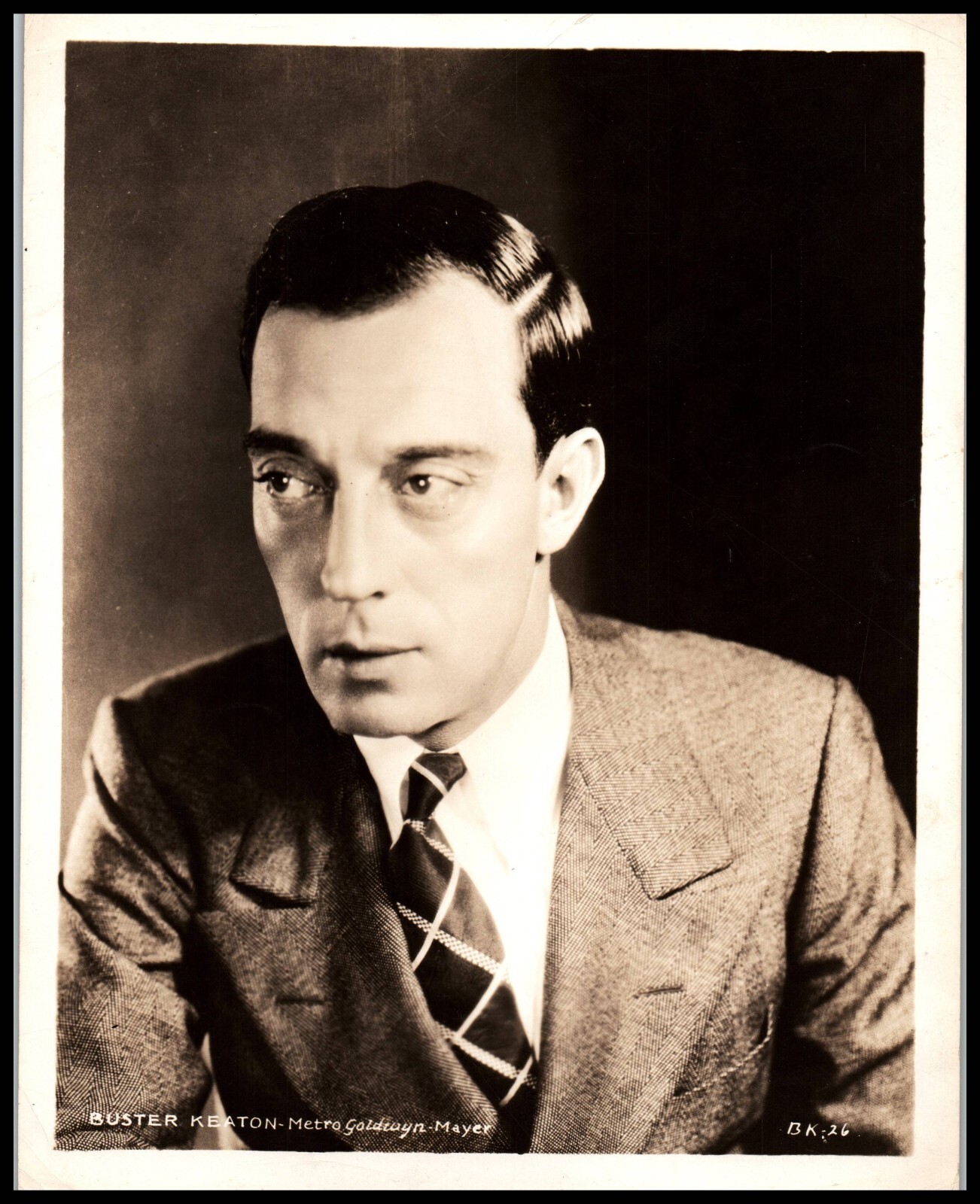 HOLLYWOOD BUSTER KEATON HANDSOME PORTRAIT VINTAGE 1920s ORIGINAL PHOTO