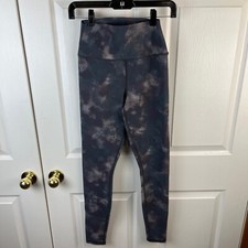 Women's Alo Solarized Tie Dye High Waist Leggings Small S Gray purple
