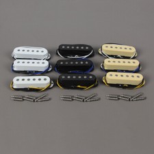 FLEOR Set Vintage Alnico 5 Single Coil Guitar Pickups NBM Pickups Flat Top Pole