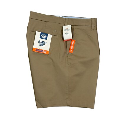 Dockers Ultimate Short Supreme Flex Tan Security Pocket Chino Mens Size 42