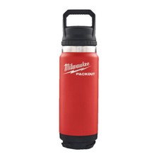 Image of Milwaukee 4932493465 Packout 710ml Chug Lid Bottle Red