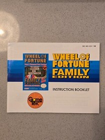 Wheel of Fortune -- Family Edition NES CIB