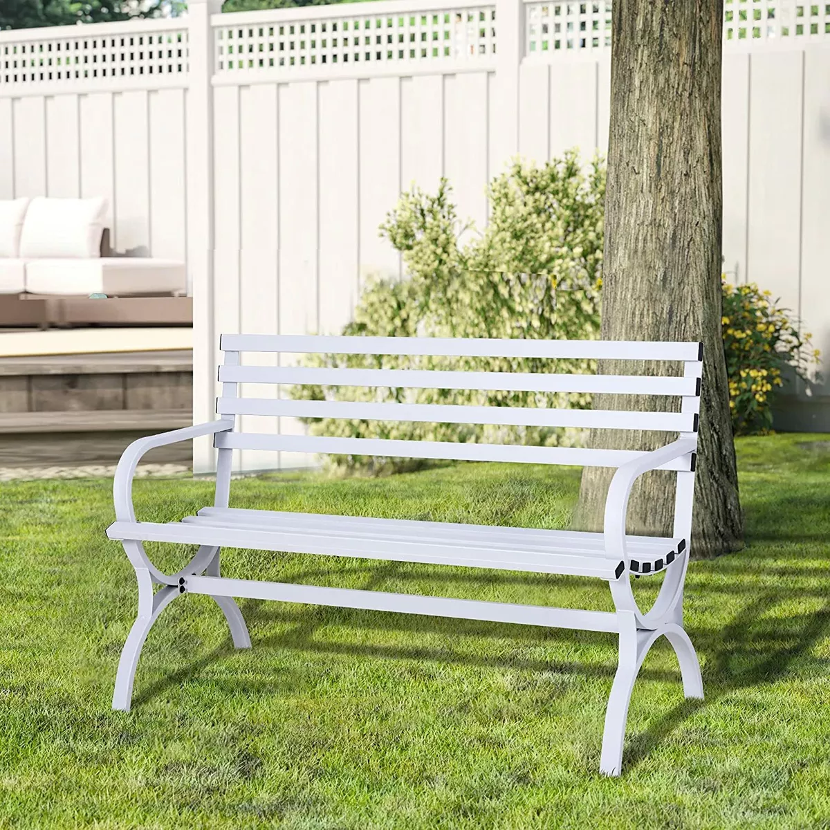 Wooden garden love bench hot sale