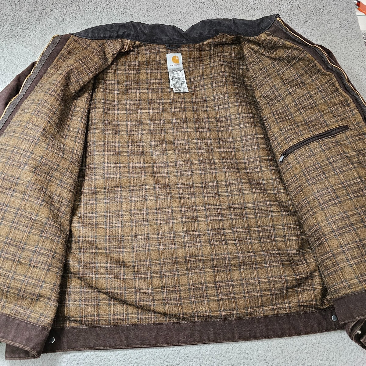 Vintage Carhartt J97 Dark Brown Blanket Lined Detroit Jacket Vintage Carhartt J97 Dark Brown Blanket Lined Detroit Jacket
