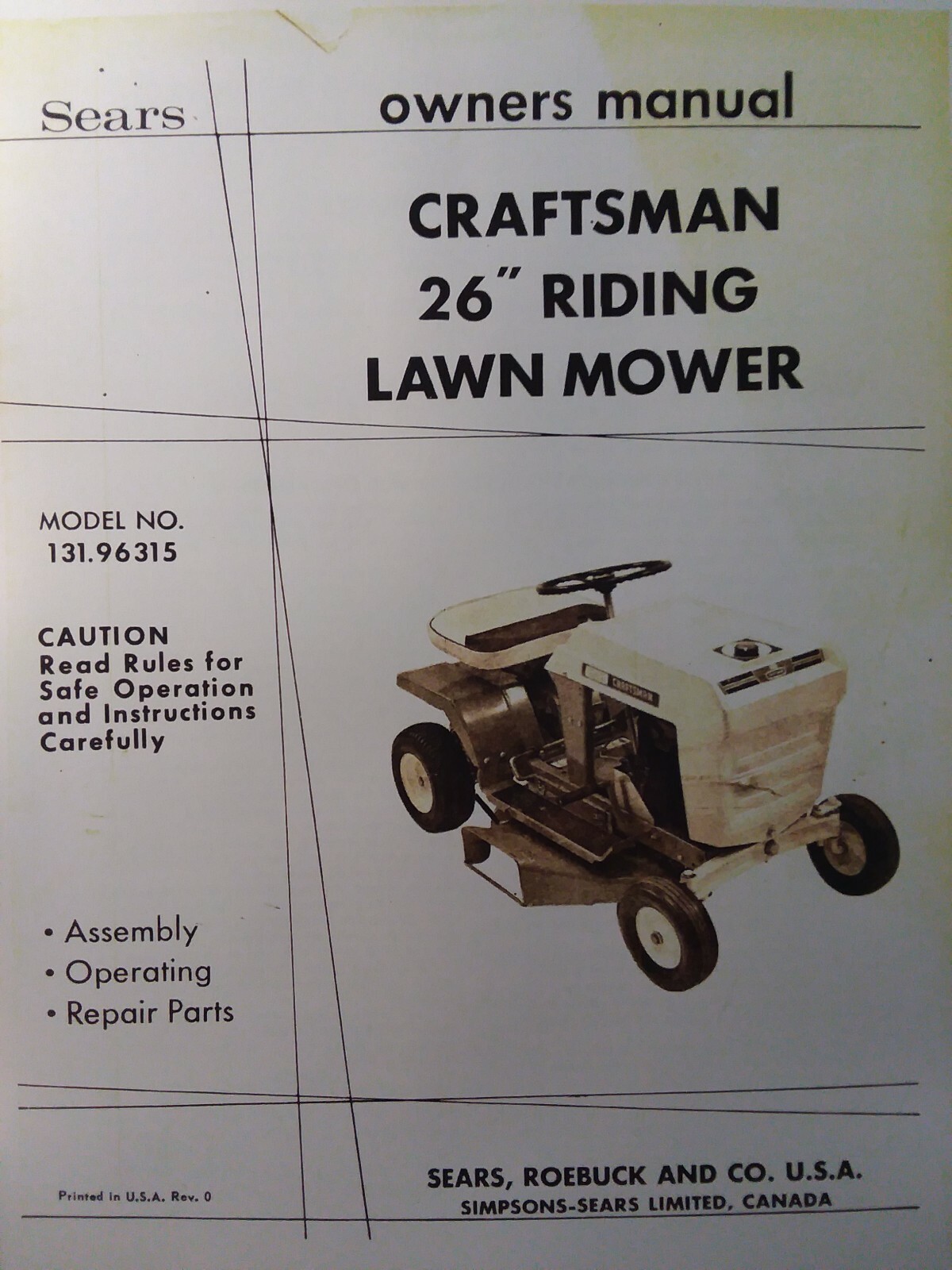 Lawn Mower Parts Sears Canada Reviewmotors.co