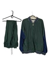 Vintage Green Christian Dior Monsieur Track Suits XL