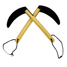 Practice Kamas (Pair) White Lotus Wood Lightweight Training Foam Bladed Kama