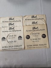 45 RPM 7" RECORD SLEEVES CO. SLEEVE 6 PACK SEE PHOTOS - Dot SLV7