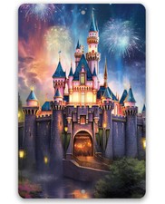 Metal Sign - Disney Magic Castle - Playroom Nursery Kids Room Display Decor Gift