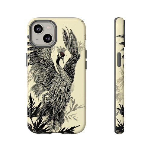 Red Crowned Crane Bird Phone Case for iPhone, Samsung Galaxy, Pixel - 第 54/175 張圖片