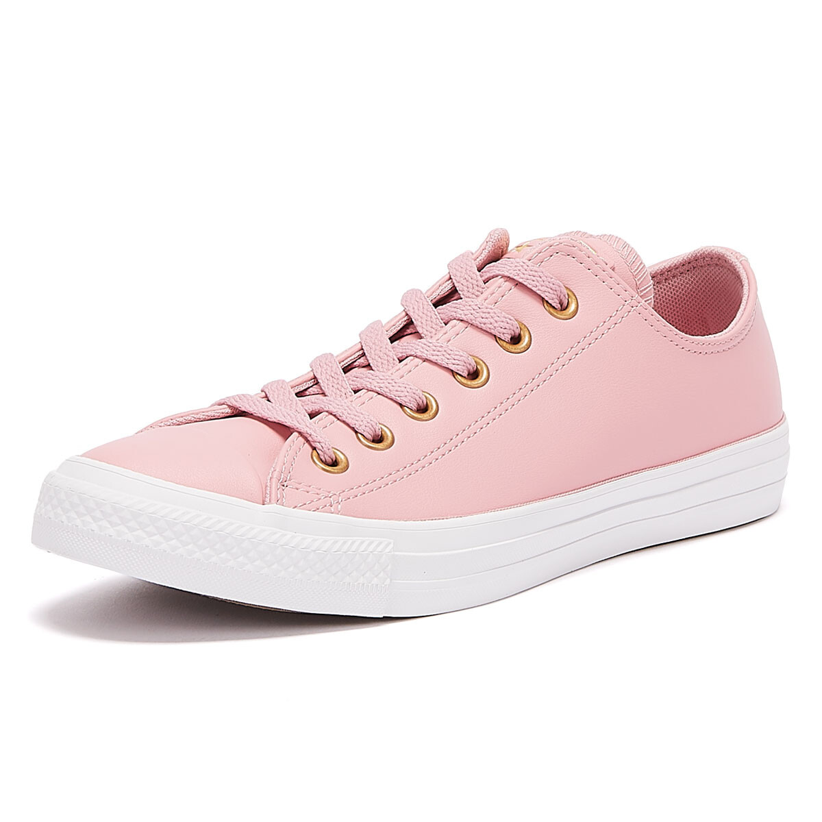 womens converse tan all star ox iii leather trainers