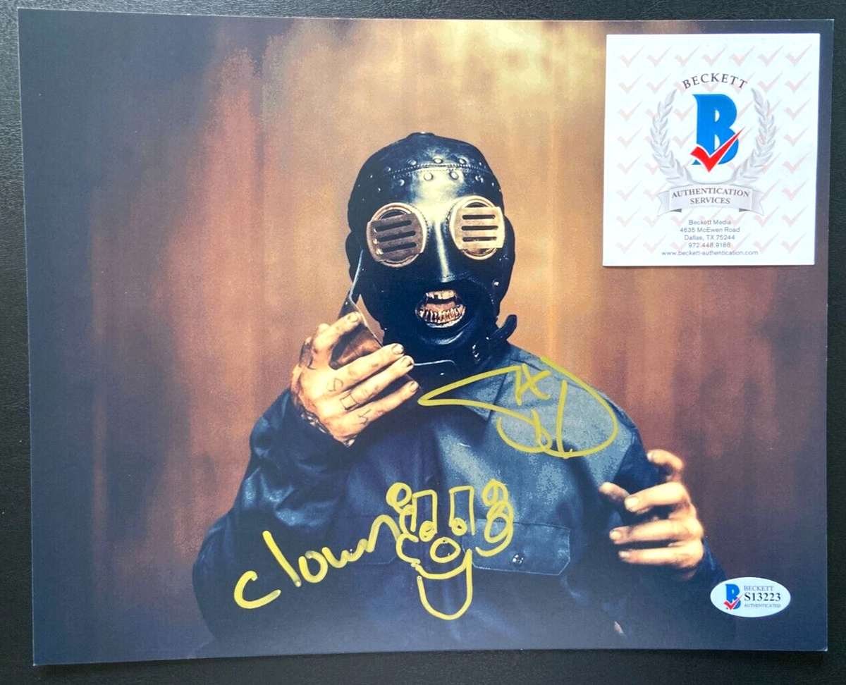SHAWN CRAHAN CLOWN SID WILSON SIGNED 8X10 PHOTO SLIPKNOT 0 DJ IOWA