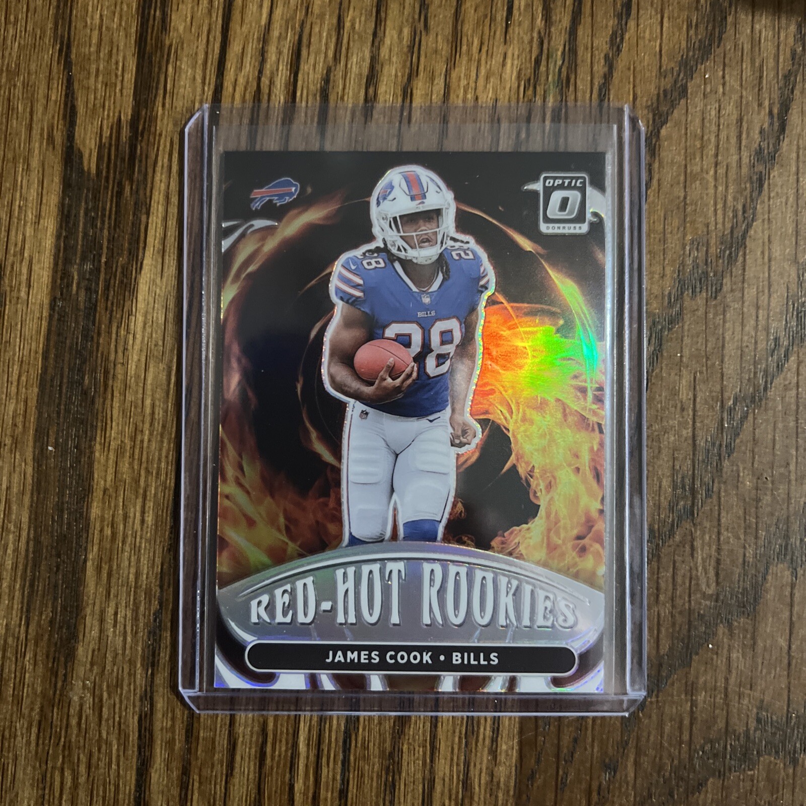2022 Donruss OPTIC James Cook #RHR-6 Red Hot Rookies Buffalo Bills RC Silver
