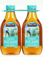 Kirkland Signature Agave Syrup Organic Blue Sweetener Nectar: 2 Pack 36 oz ea. 