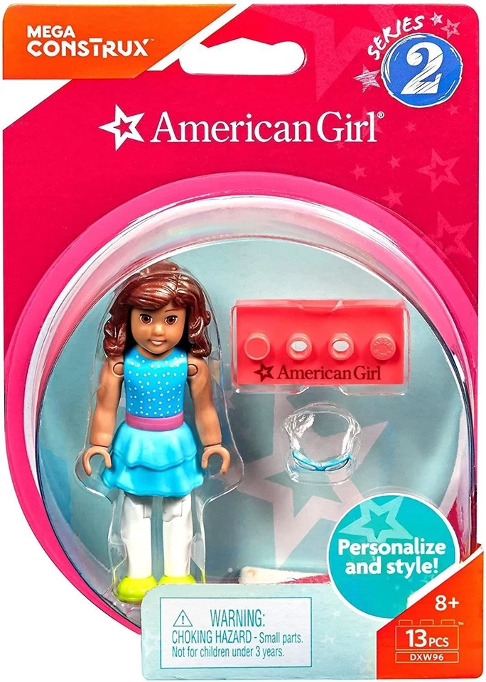 Mega Construx American Girl Blue Confetti Series 2 Mini Figure DXW96 — 第 2/3 张图片